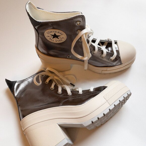 Converse Chuck 70 De Luxe Heel Metallic Silver 8.5 - Picture 8 of 16